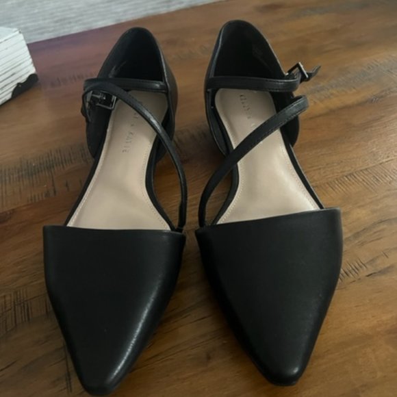 Katie and Kelly Ballet Flats, Black - Size 9 - Picture 1 of 5